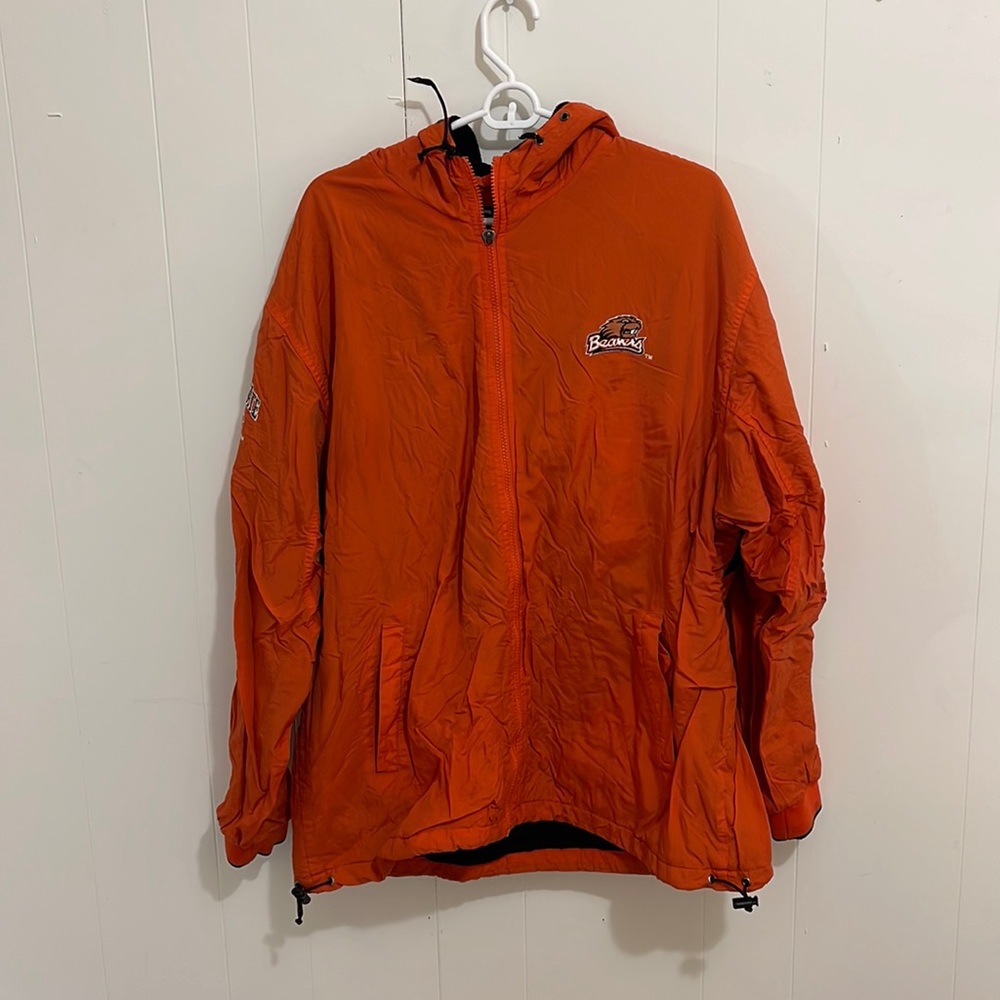 Vintage Oregon State Beavers jacket with fleece inside, size medium (oversized)